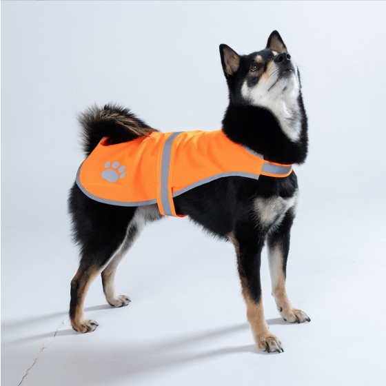 Reflective Safety Vest for Dogs, Fluorescent Yellow High Visibility Pet Clothes